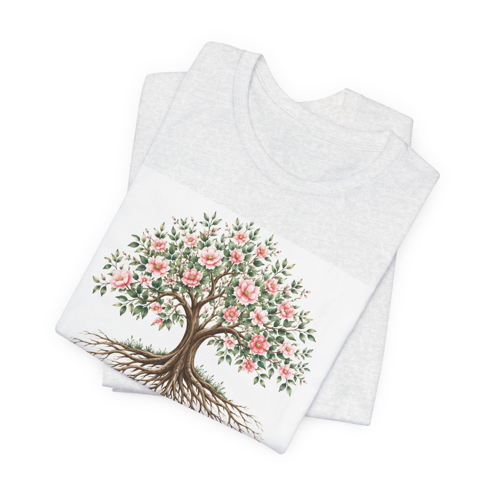 Julia's Graceful Roots™ Tree Tee | Rooted in Faith Floral T-Shirt