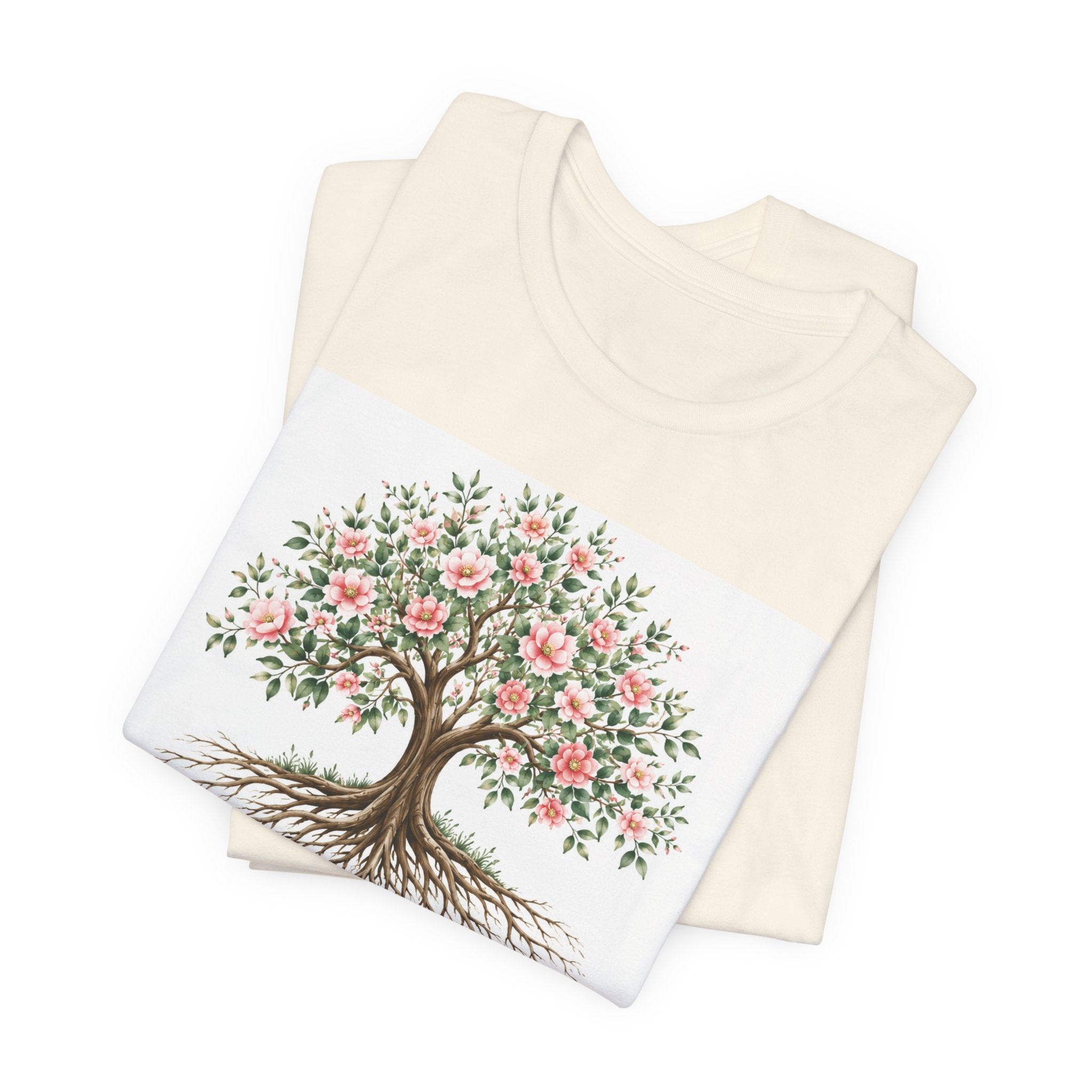 Julia's Graceful Roots™ Tree Tee | Rooted in Faith Floral T-Shirt