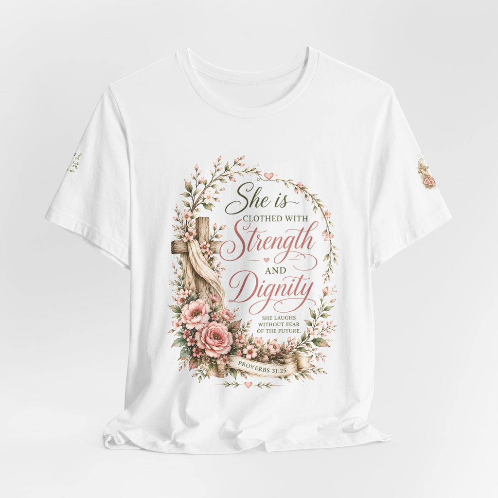 Julia's Graceful Roots™  She Is  Tee |  Floral T-Shirt