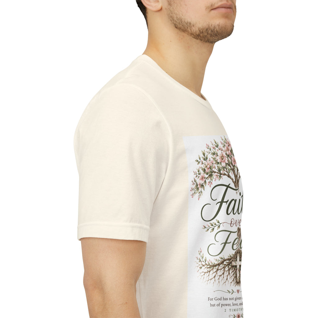 Julia's Graceful Roots™ Tee | Faith Over Fear Floral T-Shirt