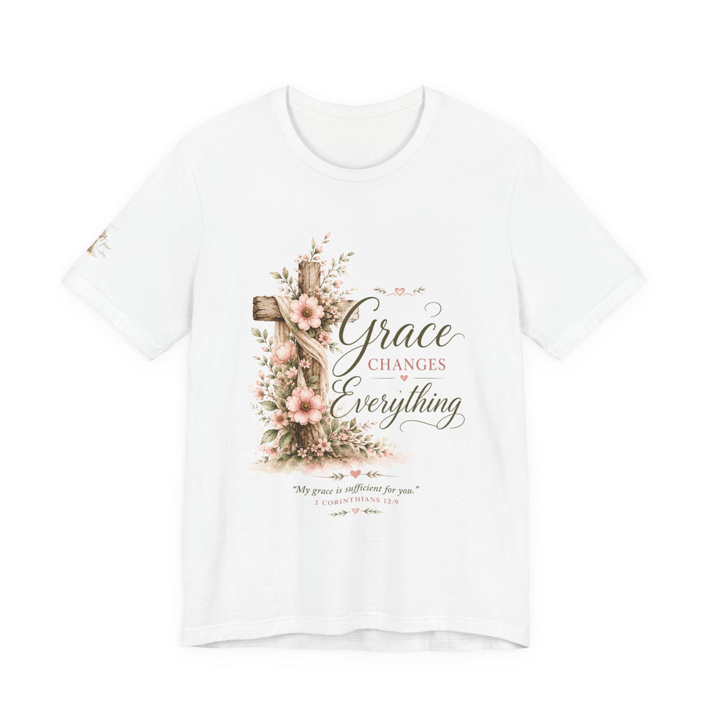 Julia's Graceful Roots™ Tee | His Grace Floral T-Shirt