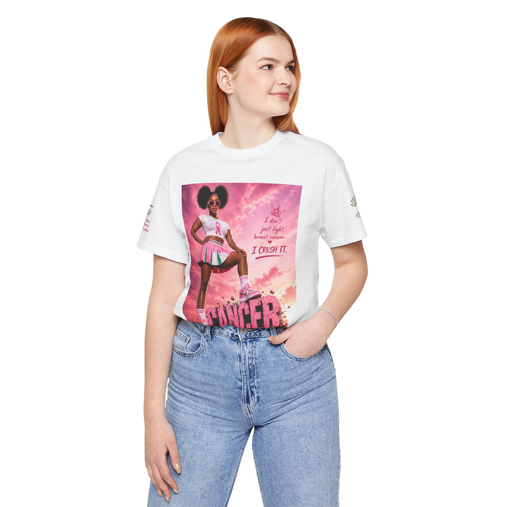 Breast Cancer Awareness Tee — "I Crush It" Empowerment Shirt