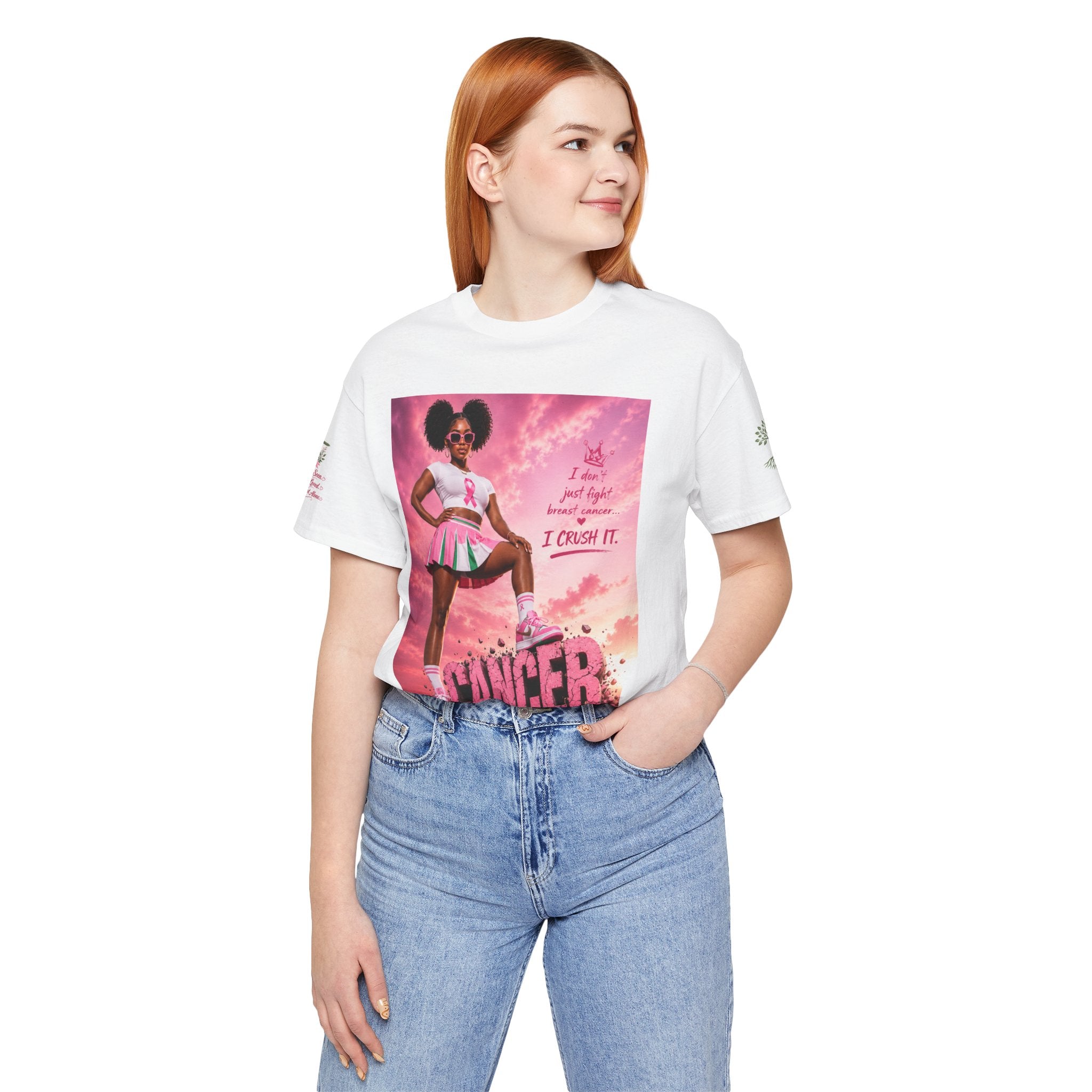 Breast Cancer Awareness Tee — "I Crush It" Empowerment Shirt