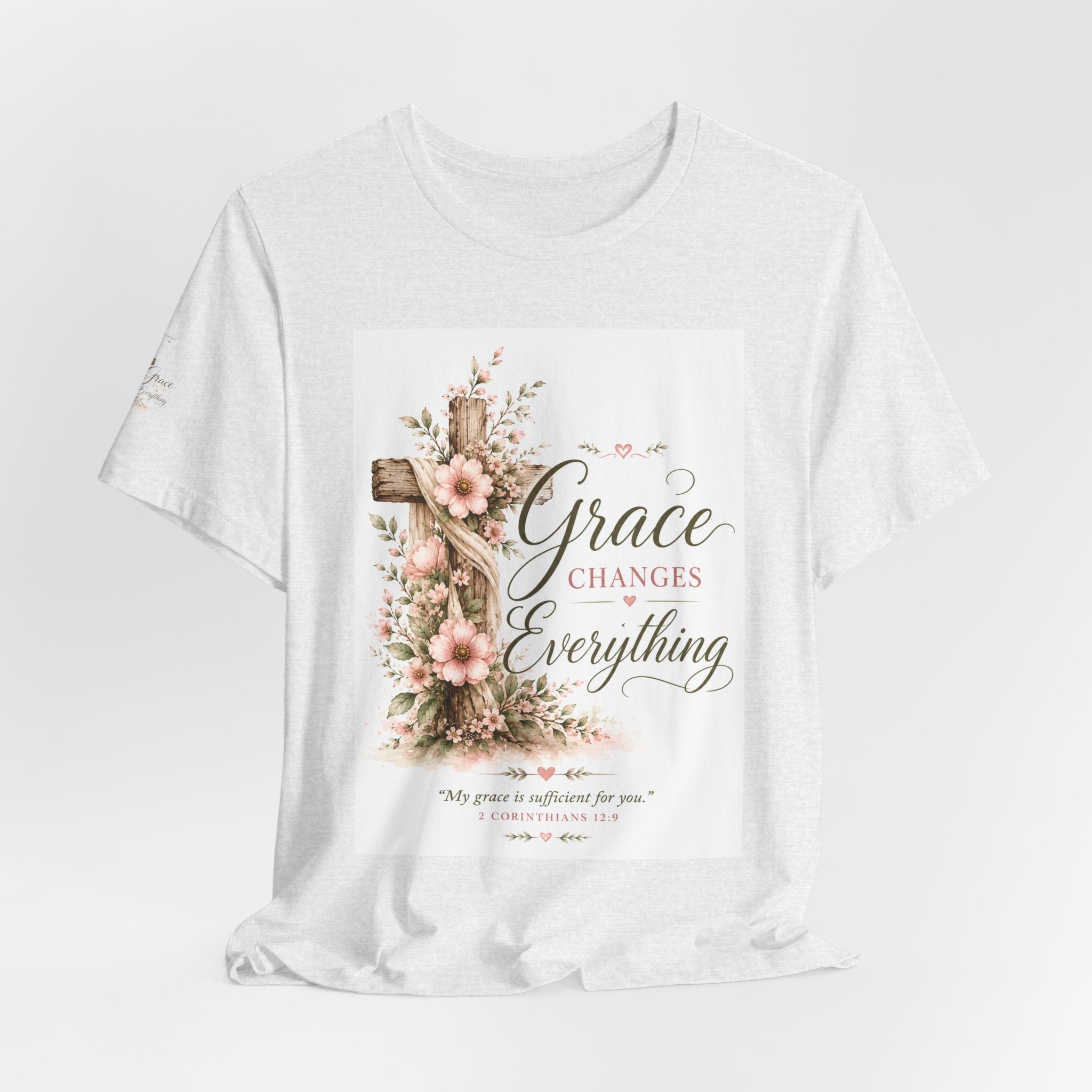 Julia's Graceful Roots™ Tee | His Grace Floral T-Shirt