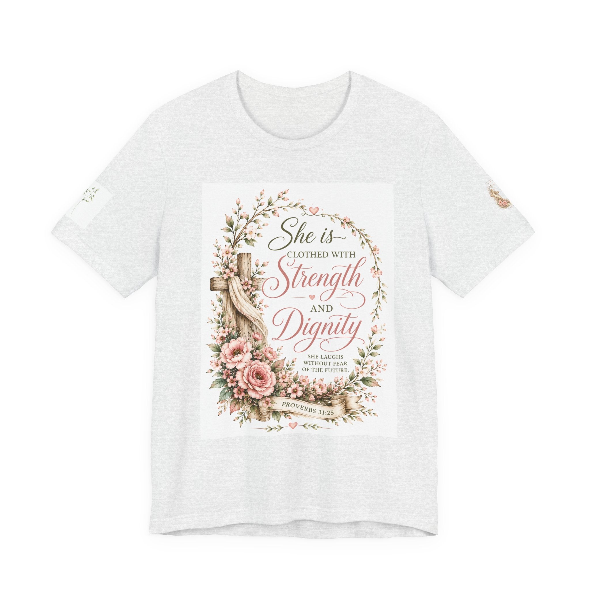 Julia's Graceful Roots™  She Is  Tee |  Floral T-Shirt