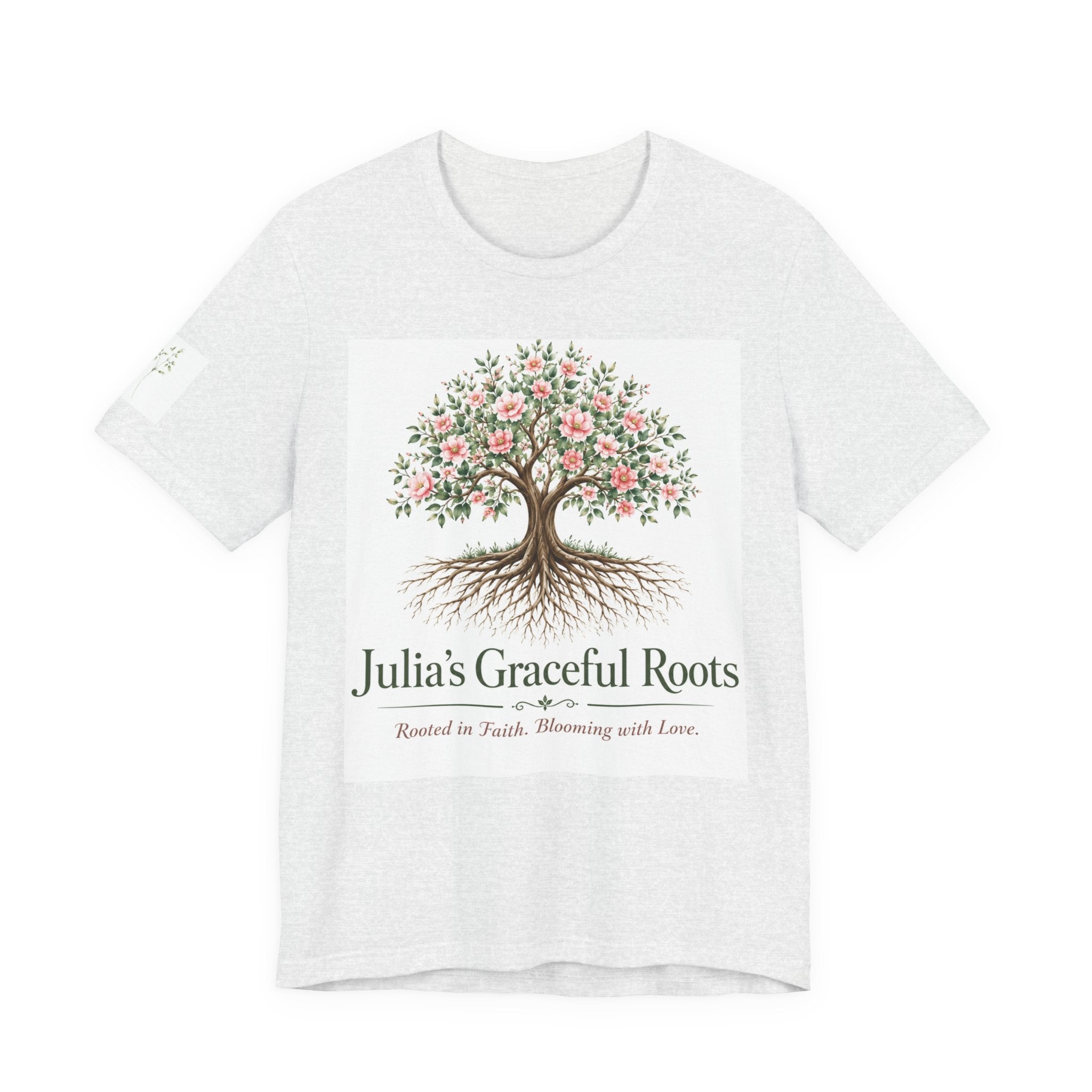Julia's Graceful Roots™ Tree Tee | Rooted in Faith Floral T-Shirt