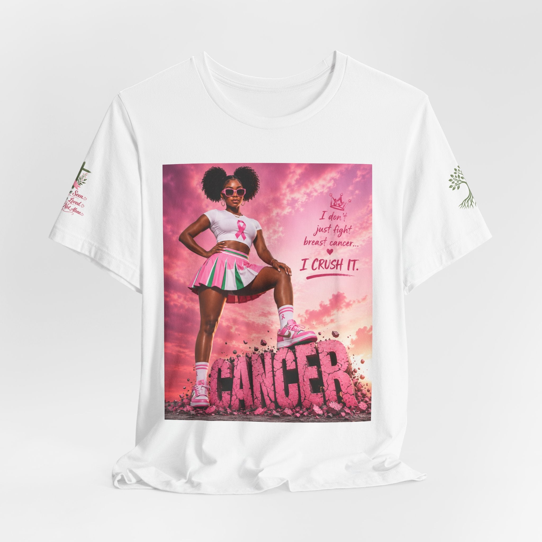 Breast Cancer Awareness Tee — "I Crush It" Empowerment Shirt