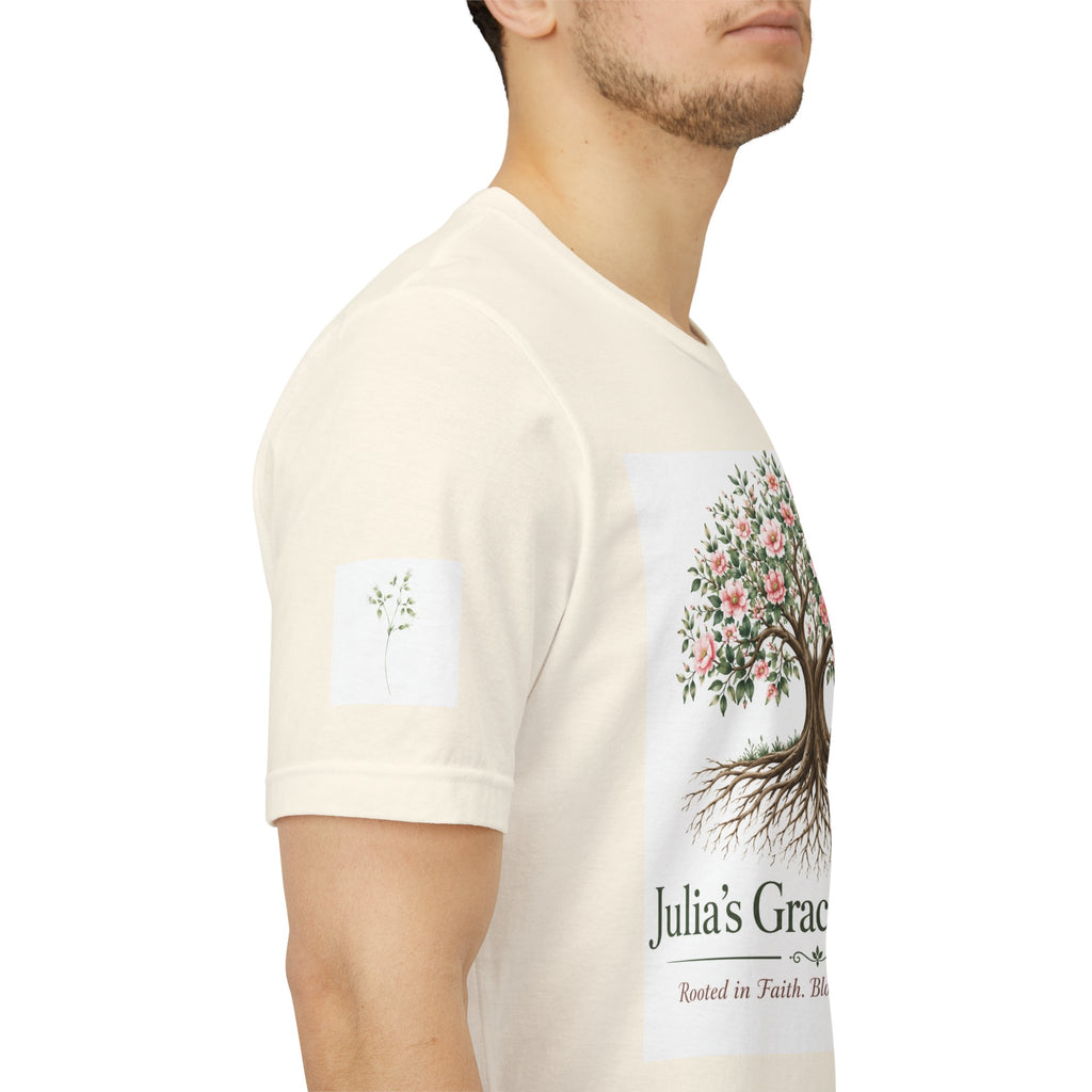Julia's Graceful Roots™ Tree Tee | Rooted in Faith Floral T-Shirt