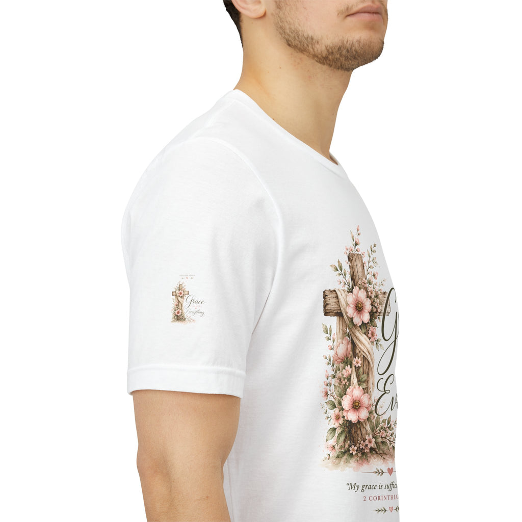 Julia's Graceful Roots™ Tee | His Grace Floral T-Shirt