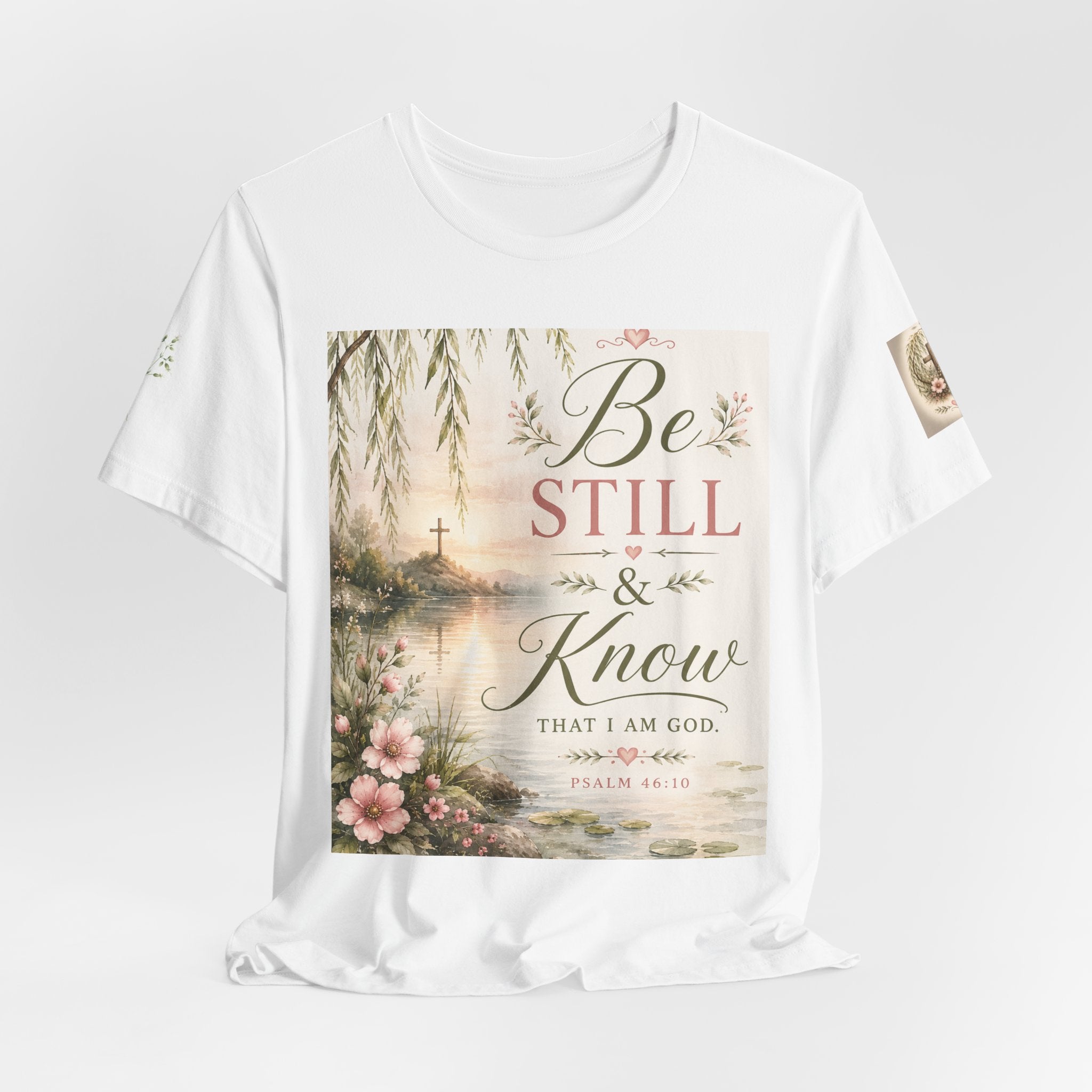 Julia's Graceful Roots™  Be Still Tee |  Floral T-Shirt