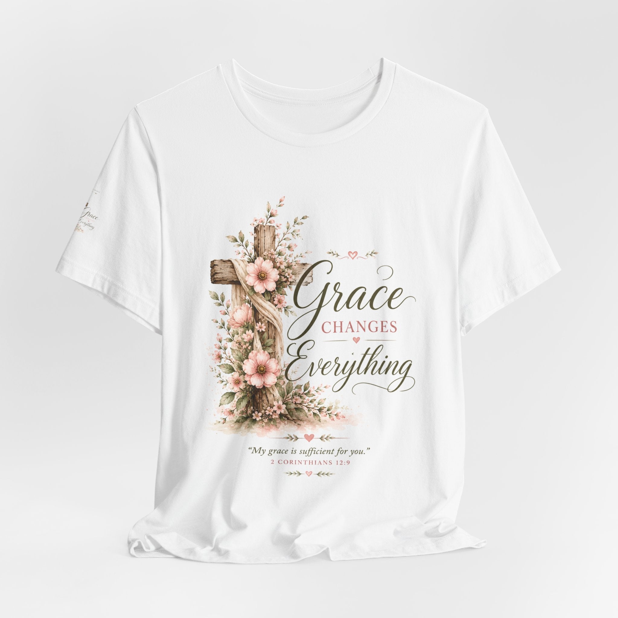 Julia's Graceful Roots™ Tee | His Grace Floral T-Shirt