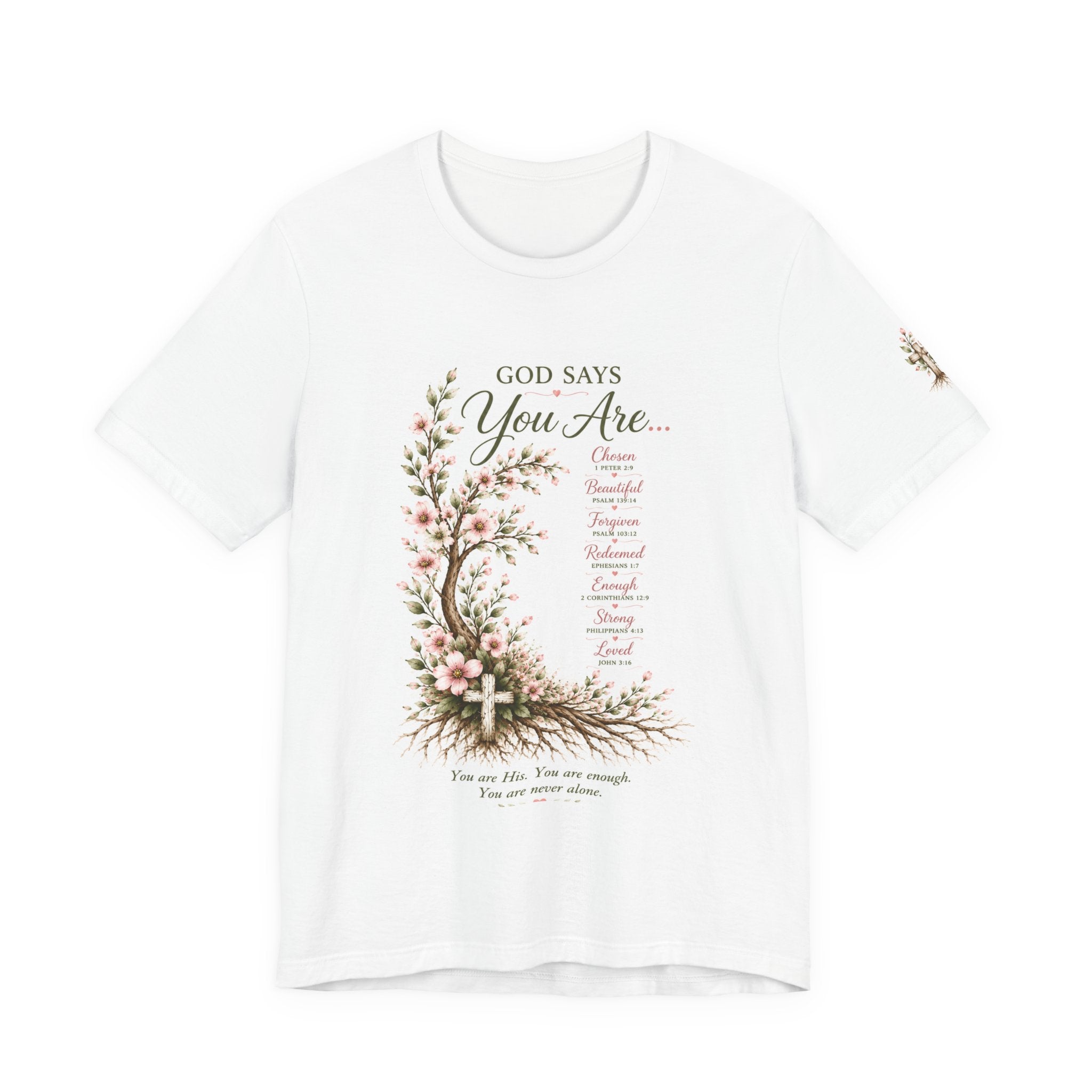 Julia's Graceful Roots™ Tee | God Says Floral T-Shirt