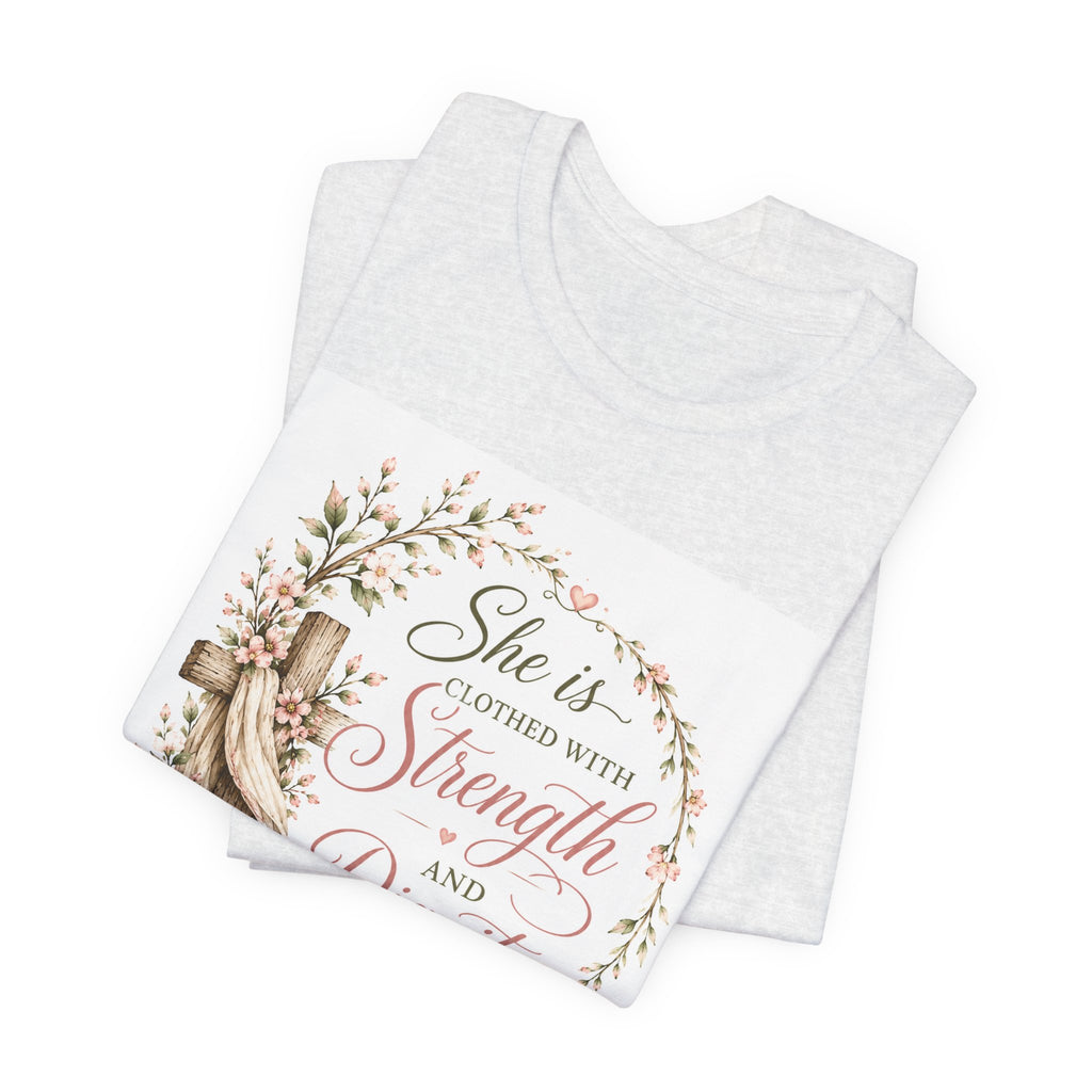 Julia's Graceful Roots™  She Is  Tee |  Floral T-Shirt