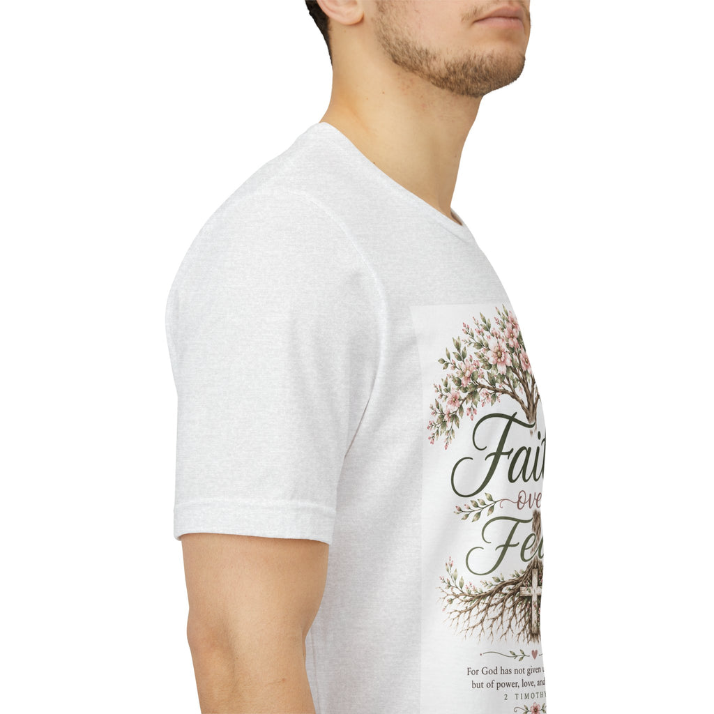 Julia's Graceful Roots™ Tee | Faith Over Fear Floral T-Shirt
