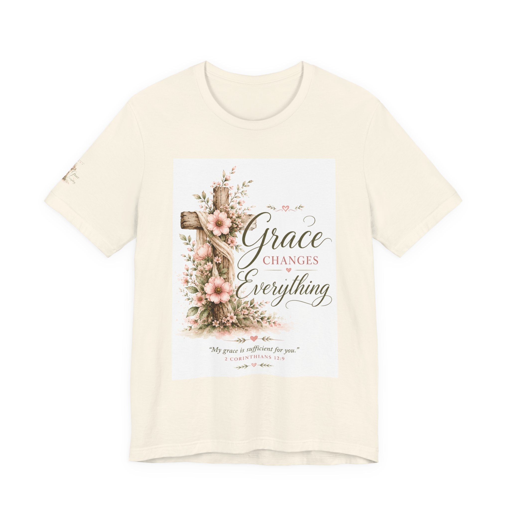 Julia's Graceful Roots™ Tee | His Grace Floral T-Shirt