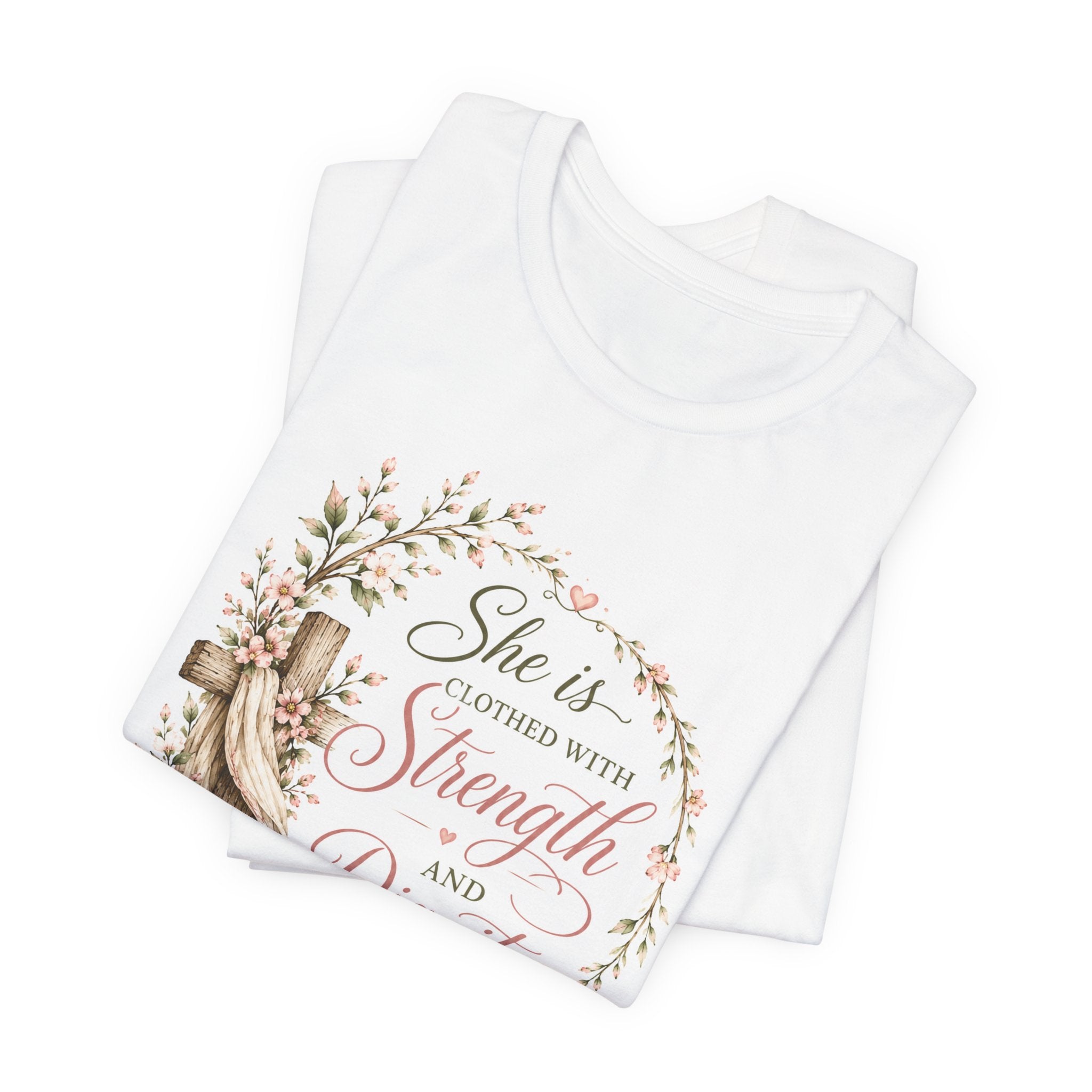 Julia's Graceful Roots™  She Is  Tee |  Floral T-Shirt