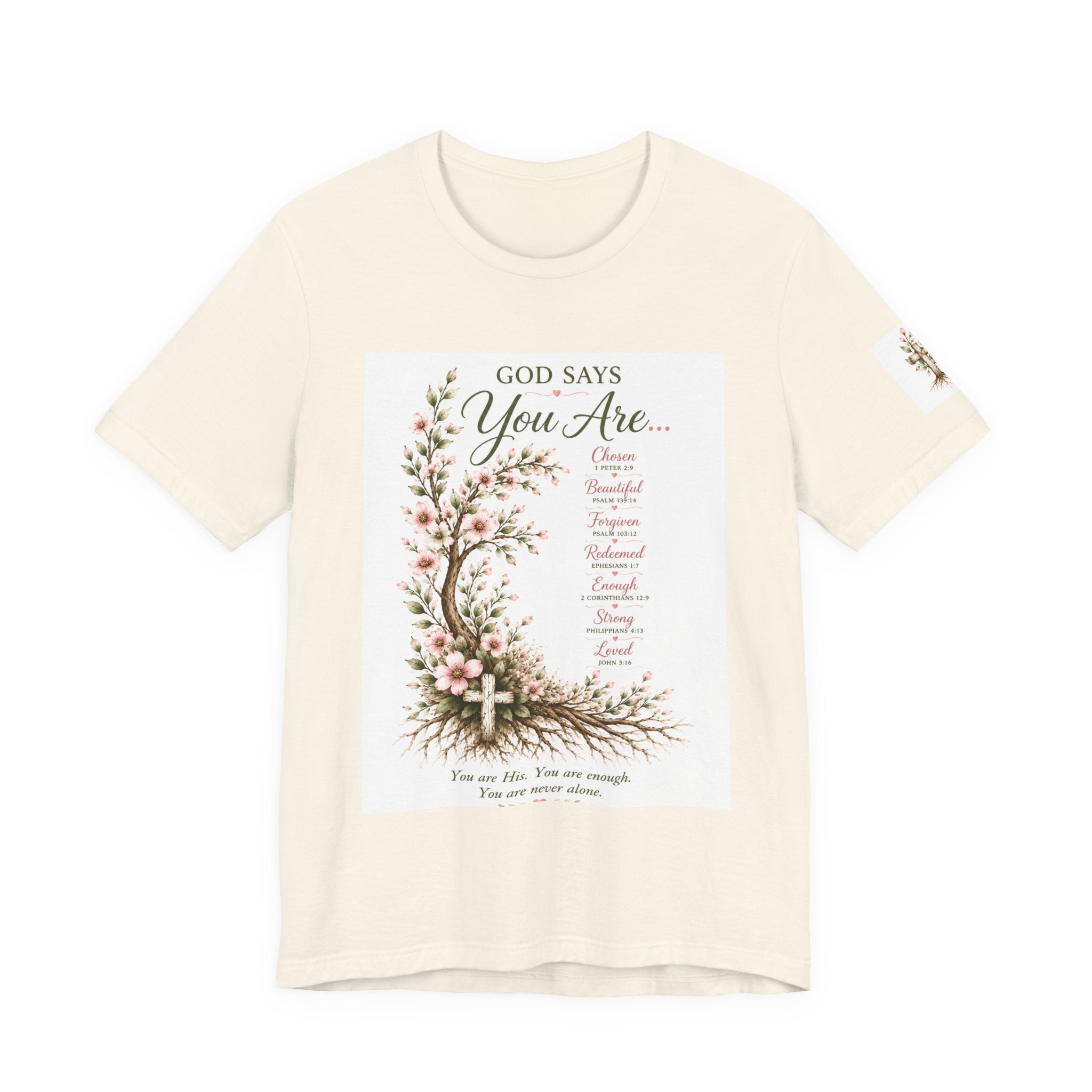 Julia's Graceful Roots™ Tee | God Says Floral T-Shirt