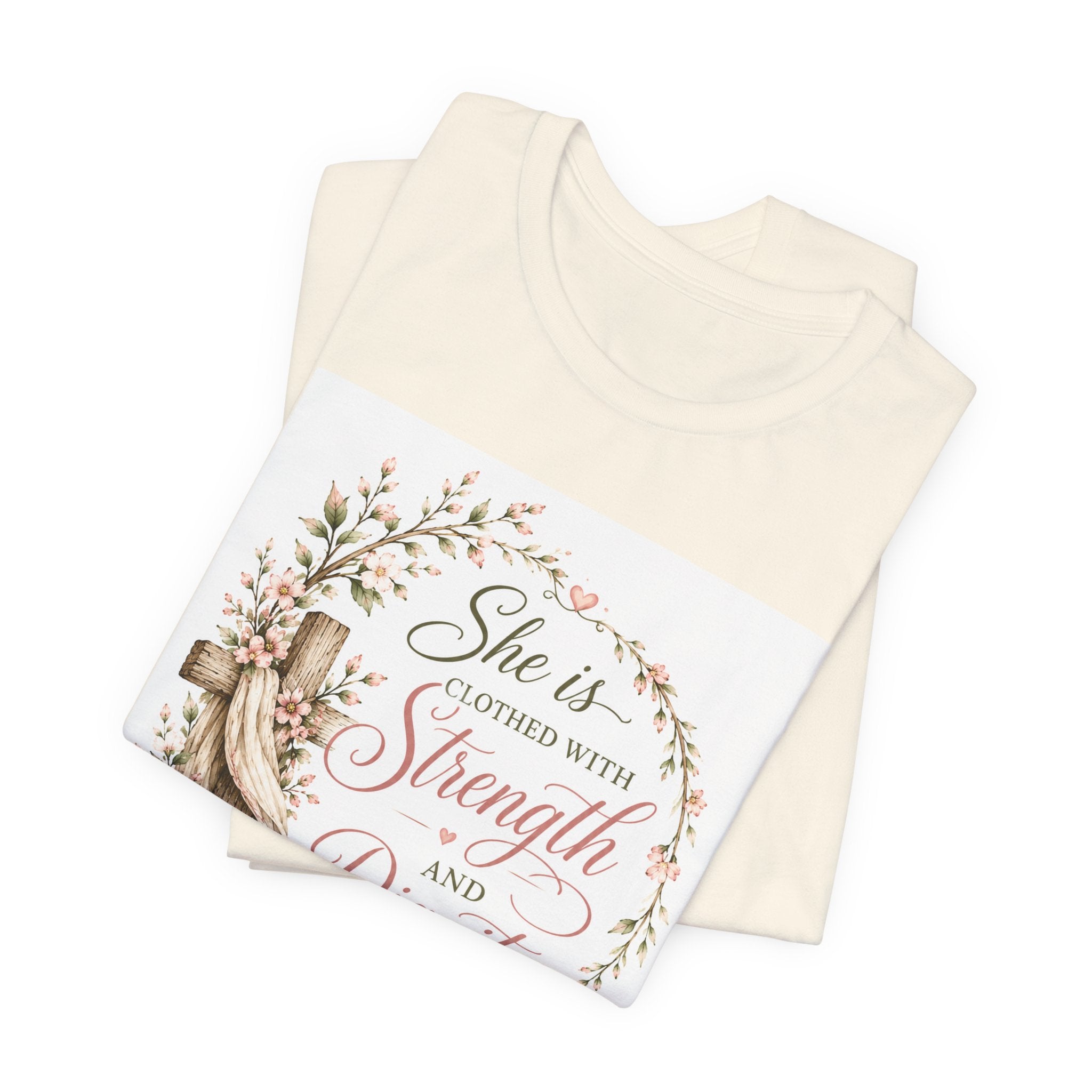 Julia's Graceful Roots™  She Is  Tee |  Floral T-Shirt