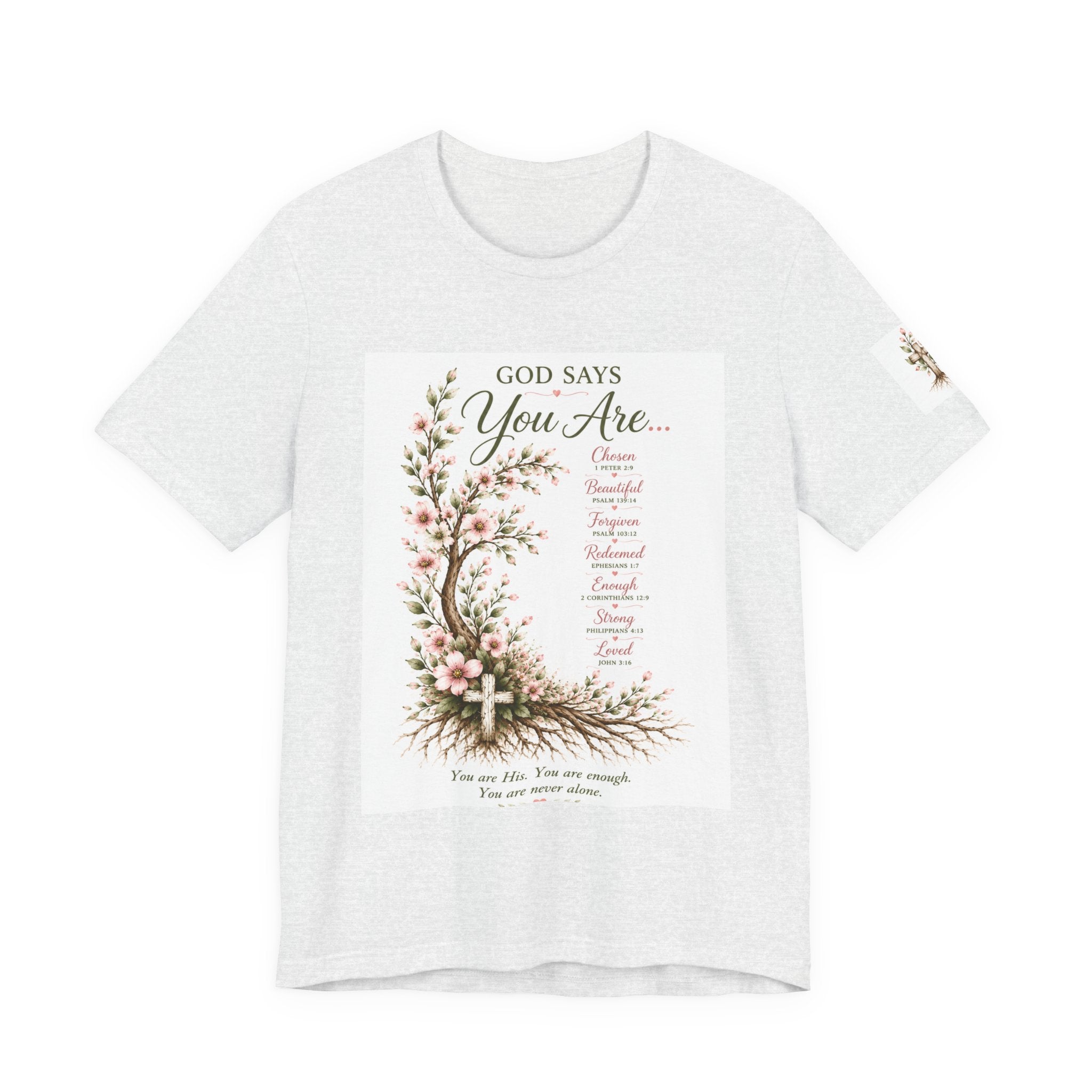 Julia's Graceful Roots™ Tee | God Says Floral T-Shirt