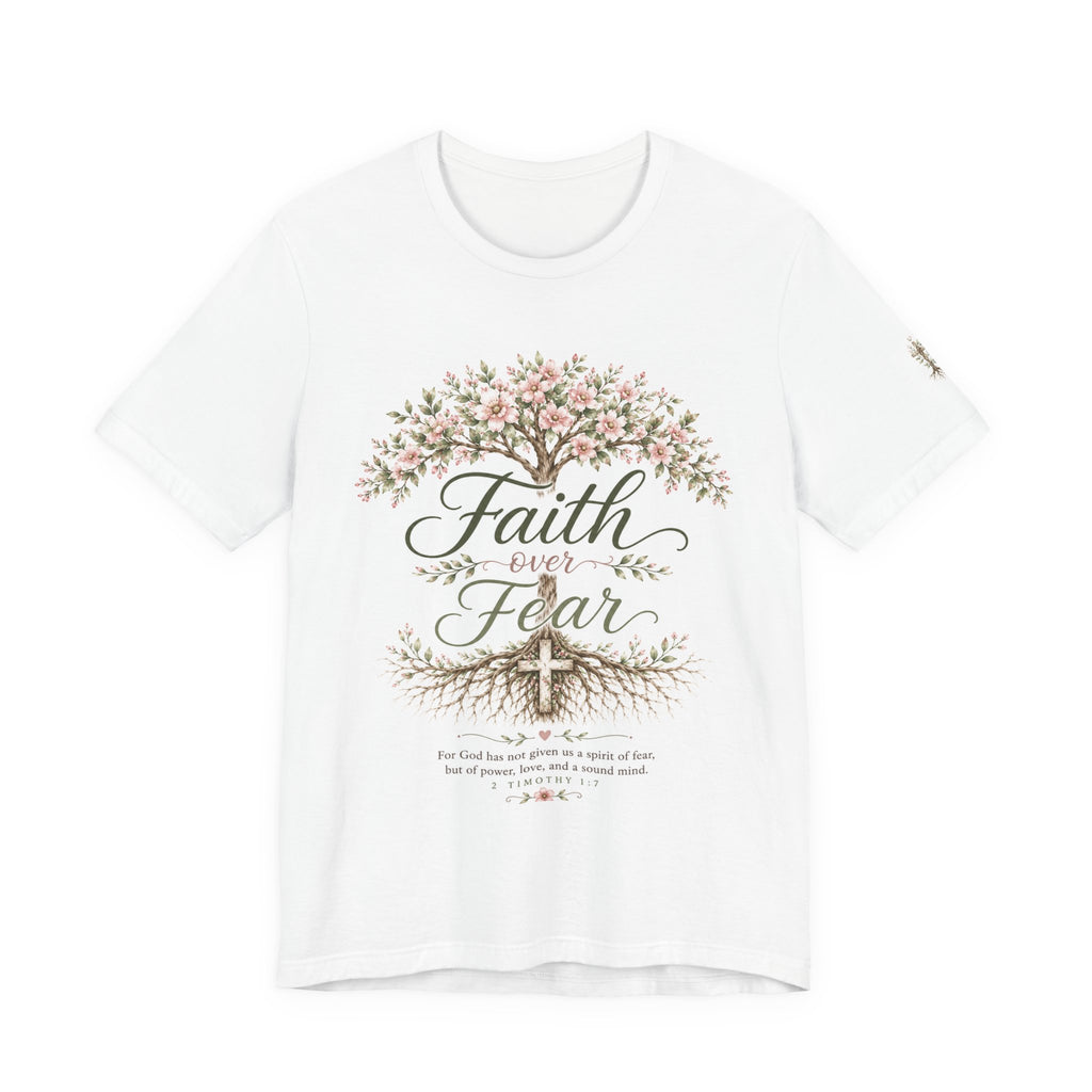 Julia's Graceful Roots™ Tee | Faith Over Fear Floral T-Shirt