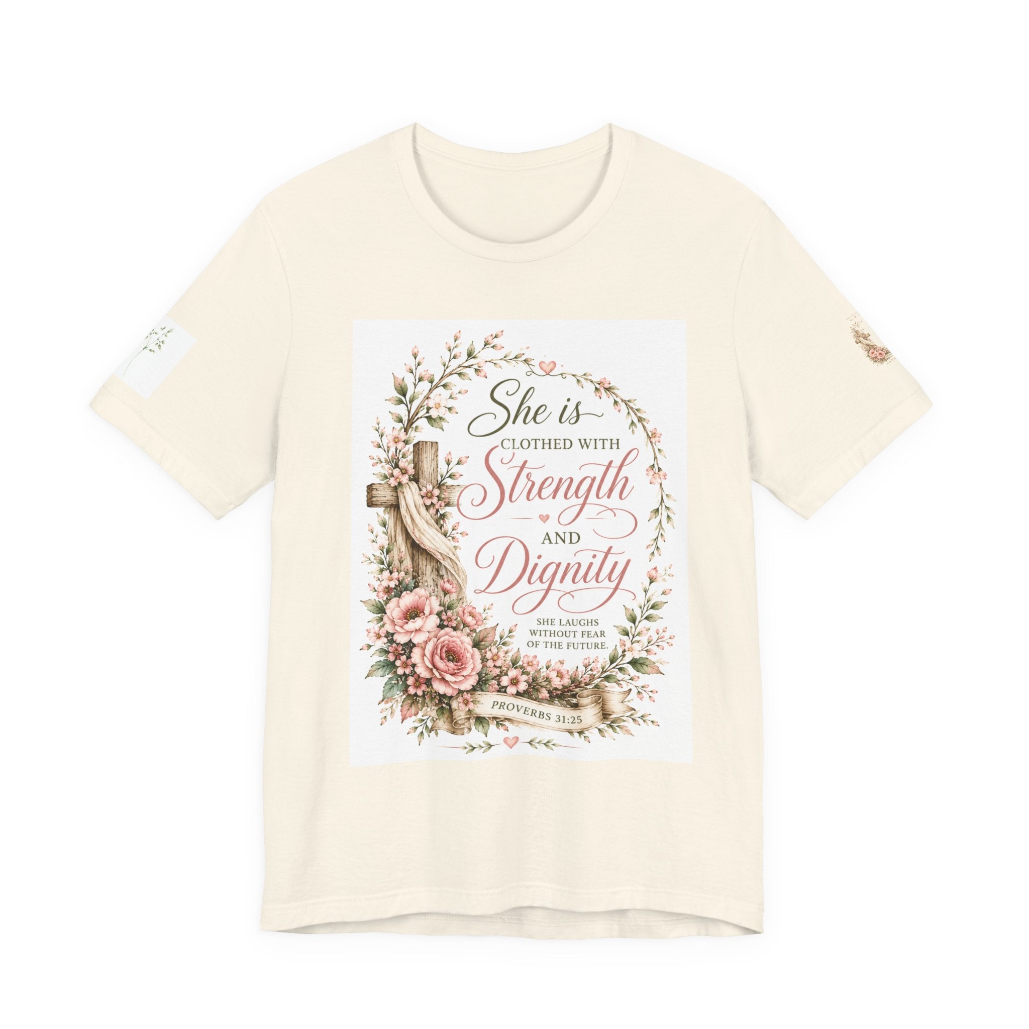 Julia's Graceful Roots™  She Is  Tee |  Floral T-Shirt