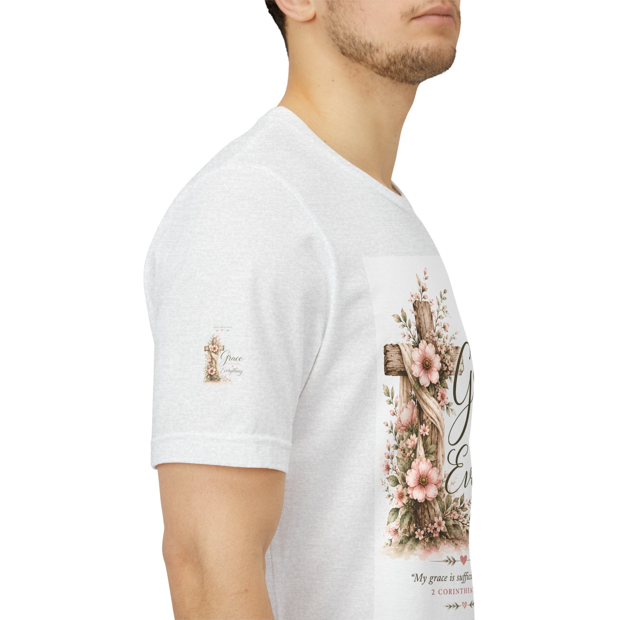Julia's Graceful Roots™ Tee | His Grace Floral T-Shirt