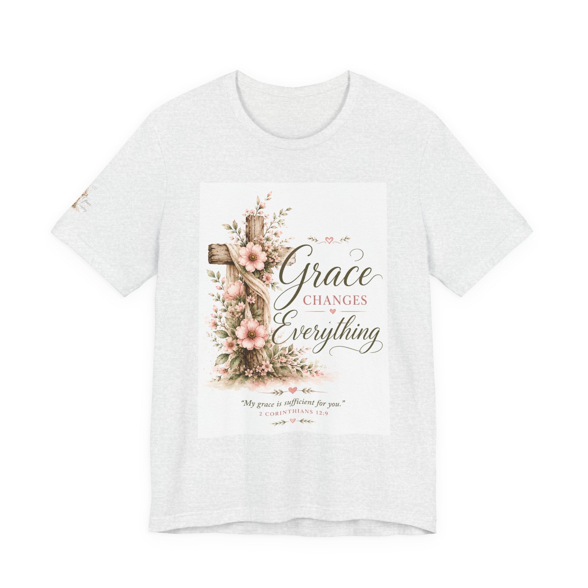 Julia's Graceful Roots™ Tee | His Grace Floral T-Shirt