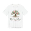 Julia's Graceful Roots™ Tree Tee | Rooted in Faith Floral T-Shirt