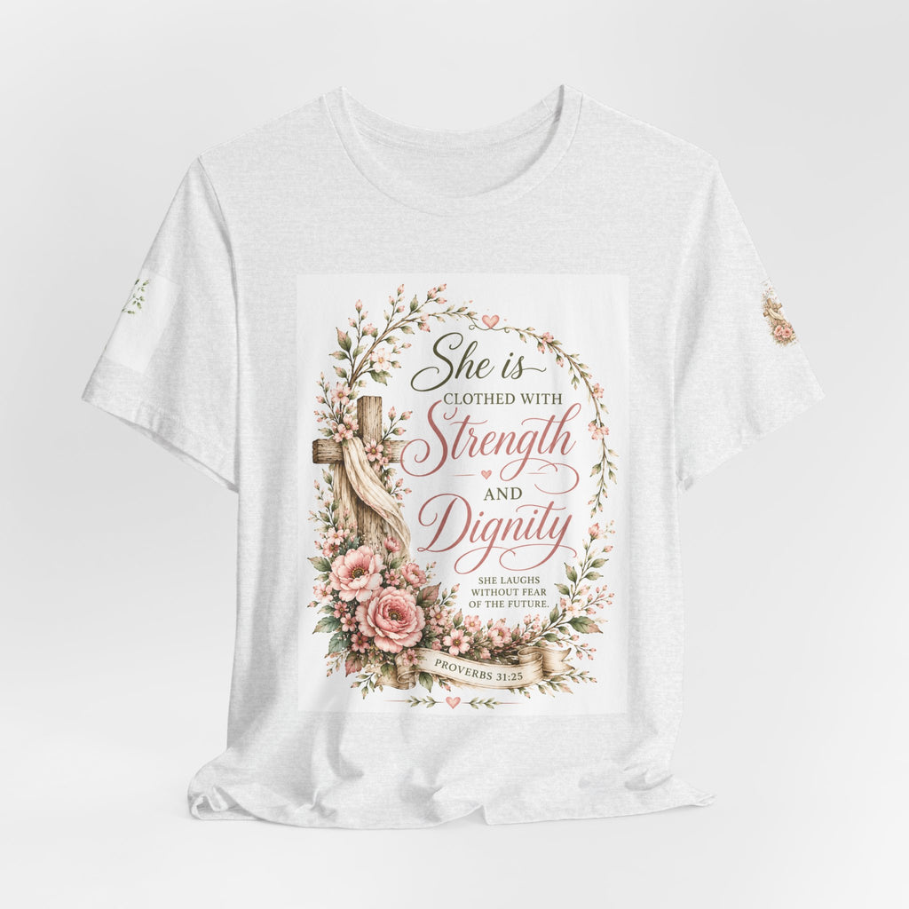 Julia's Graceful Roots™  She Is  Tee |  Floral T-Shirt