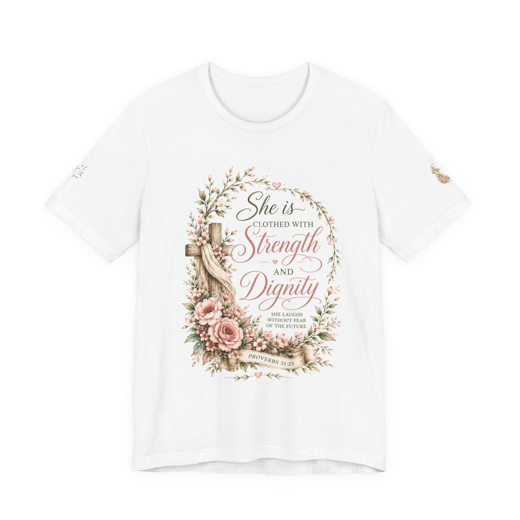 Julia's Graceful Roots™  She Is  Tee |  Floral T-Shirt