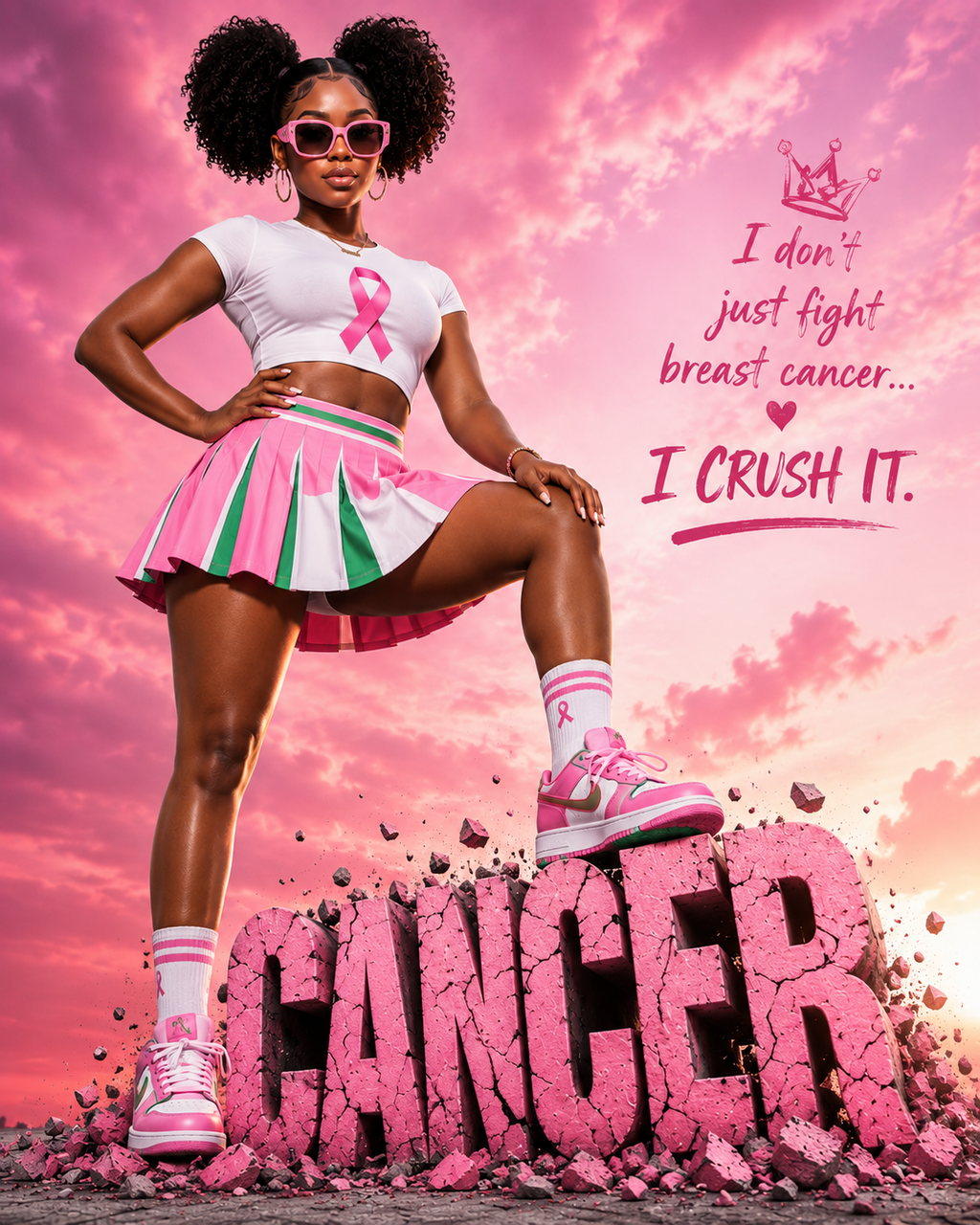 I Don’t Just Fight Breast Cancer… I CRUSH IT! | Breast Cancer Awareness Tee